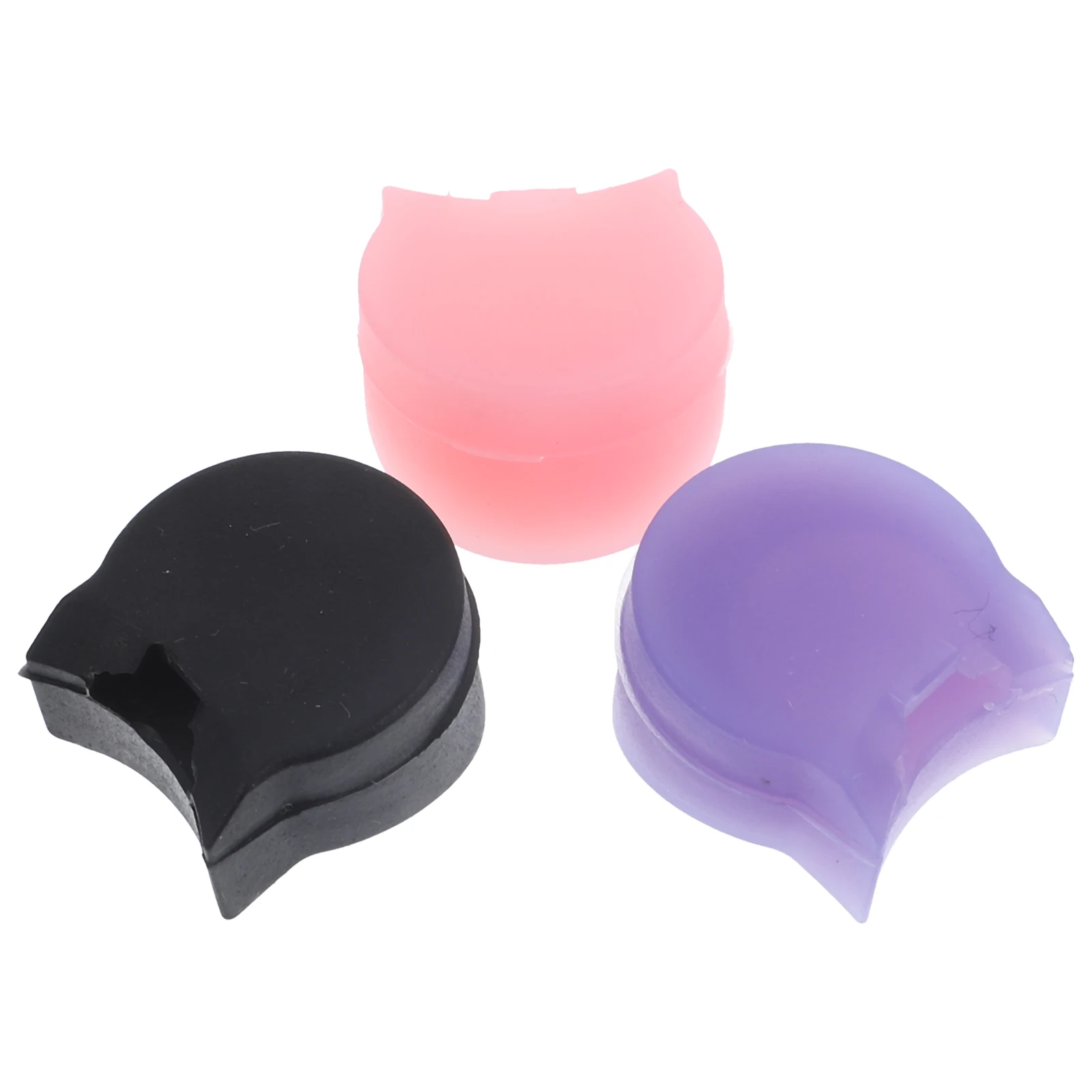 

3pcs Clarinet Oboe Black Thumb Rest Cushions Silicone Colored Finger Supports for Long Playing Protection Easy Storage