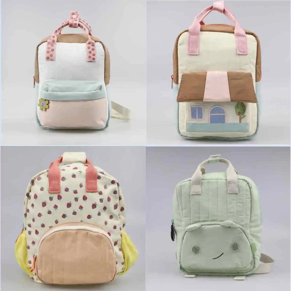 

Personalized Embroidered Fashion Kid Backpack Customized Children's Name Schoolbag Gift Baby Pink Mini Bag