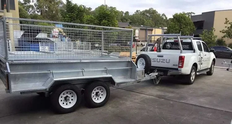 RVS 8X5 hot dip galvanized fully welded series box trailer