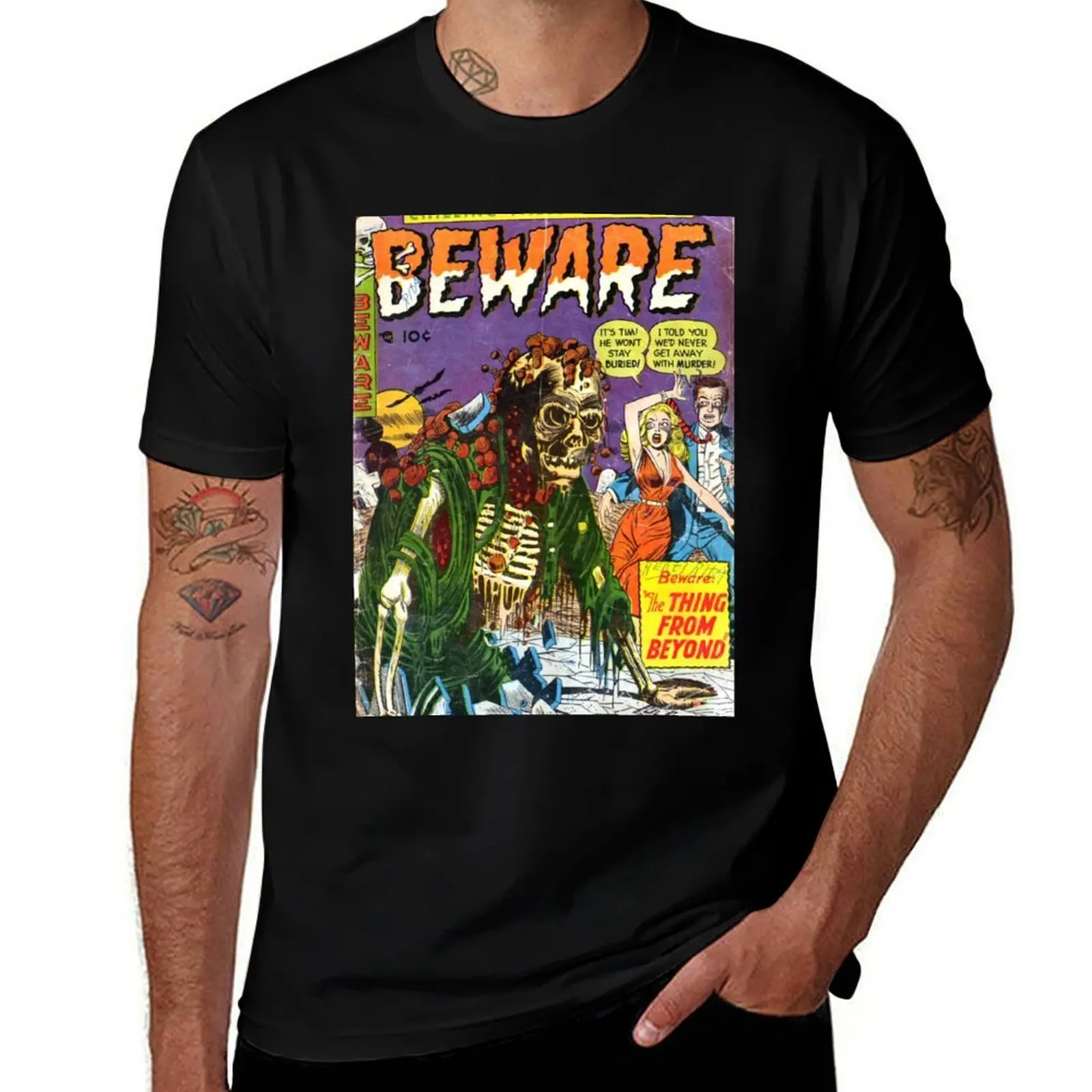 

Beware 006 (1953.11)(SOTI) T-Shirt All Match Print Short Sleeve Top