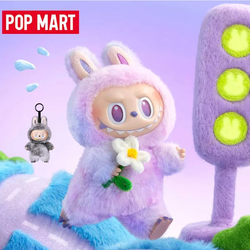 

Genuine Pop Mart Labubu Surprise Ahead Macaron Vinyl Face Labubu 3.0 Series Blind Box Pendant Doll The Monsters Gift