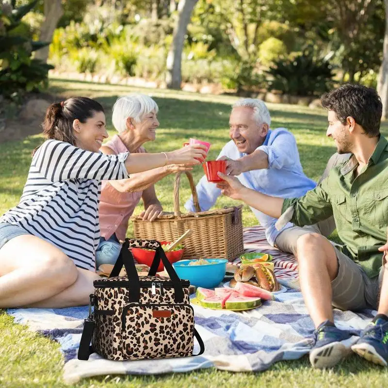 Cooler Lunch Bag Oxford Cloth Large Waterproof Oil-Proof Reusable Lunch Bags Insulated Lunch Bag Simple Bento Cooler Bag Lunch