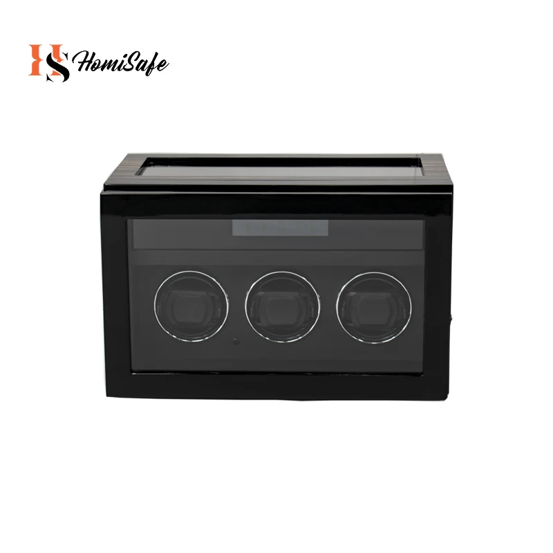 Luxury Domestic Environment Unique Display Lock Automatic Watch Winder Safe