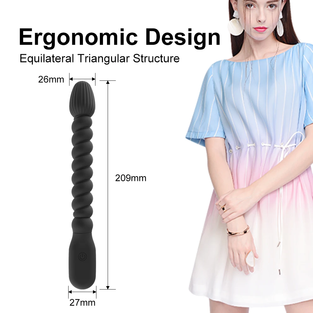 20cm Stick Vibrators For Women Nipple Clit Stimulator Vaginal Plug Anal Beads Dildo Female Masturbator Sex Toys Men Erotic Goods