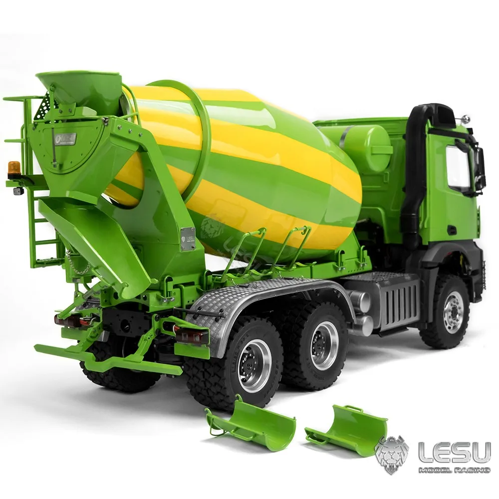 LESU 1/14 6x6 RC Mixer Truck lackiertes und zusammengebautes Funksteuerungs-RührungslKW-Modell mit 2 Geschwindigkeiten ​ ESC-Spielzeug für Erwachsene TH22563-SMT3