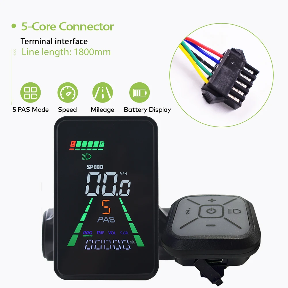 L5【UART2】Fietscomputer Fiets Kilometerteller LCD-scherm Bedraad Fietsen Snelheidsmeter Mountainbike Snelheidsmeter Fietsaccessoires