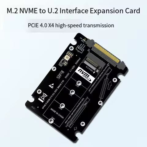 2026 New M.2 NVME to U.2 Adapter Card, M Key SSD Expansion PCIE4.0 Gen4 for 2230, 2242, 2260, 2280 Sizes