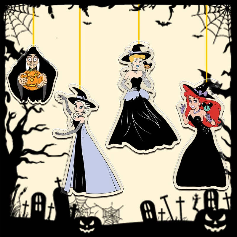 

Принцесса 8 см, серия Хэллоуина, Эльза, Белоснежка, Ариэль, День всех святых, акриловые аксессуары, периферийные украшения, праздничные подарки