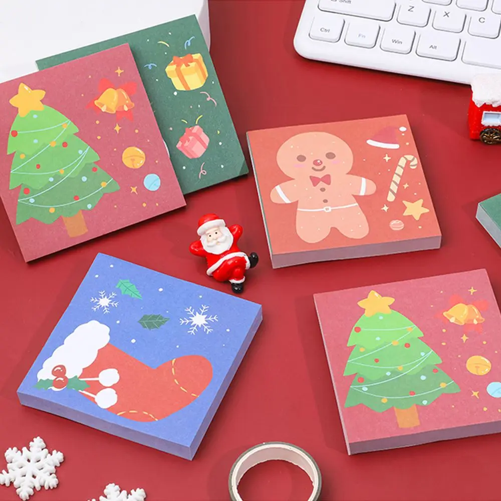 Christmas Adhesive Cartoon Notepad Memo Pad Paper Sticker Planner Stickers Sticky Notes