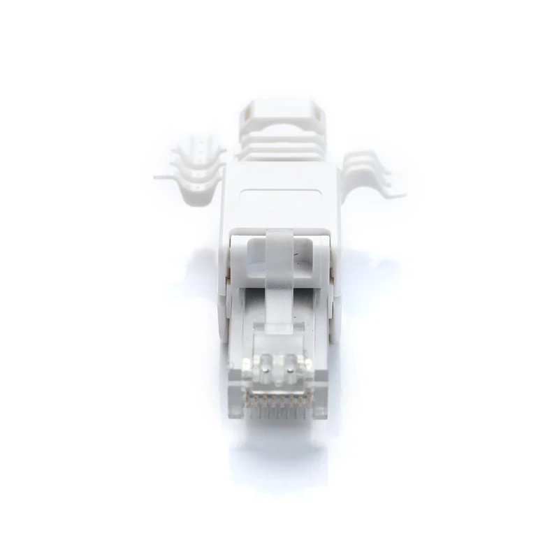 Nenhuma ferramenta do cabo dos ethernet do friso-menos conector da tomada cat6 rj45 da cabeça de cristal