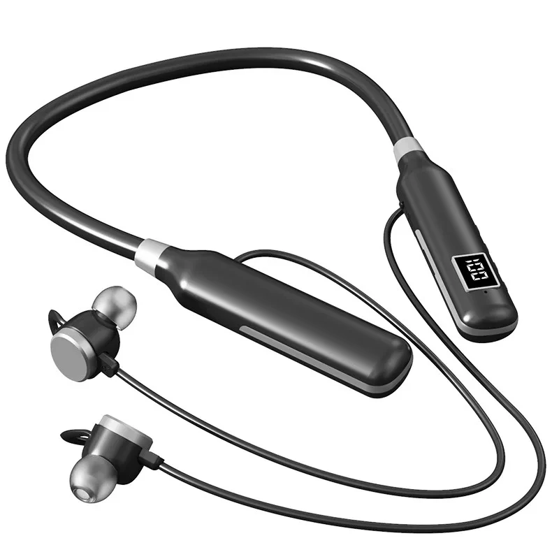 

BT7 Wireless Headphones Bluetooth 5.3 Neckband Earphones Magnetic Sports Waterproof Earbuds Headset With Mic SD Card Mode