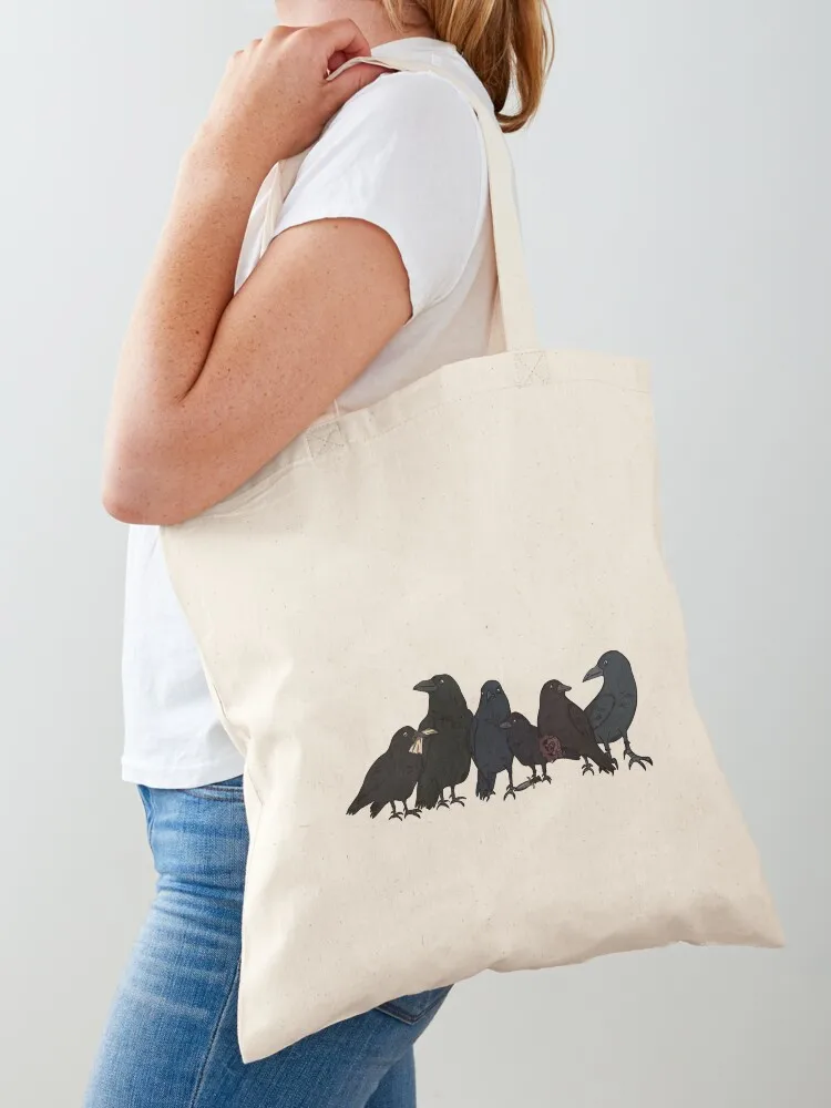 Six of Crows as Crows Tote Bag tote bag men's shopper bag women Big tote