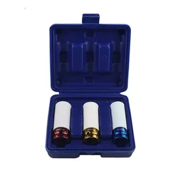 Drive Wheel Protector Impact CRV Socket Impact Sleeve Set Durable Plastic Sleeves 15/17/19/21/22mm 3/4/5Pcs Set