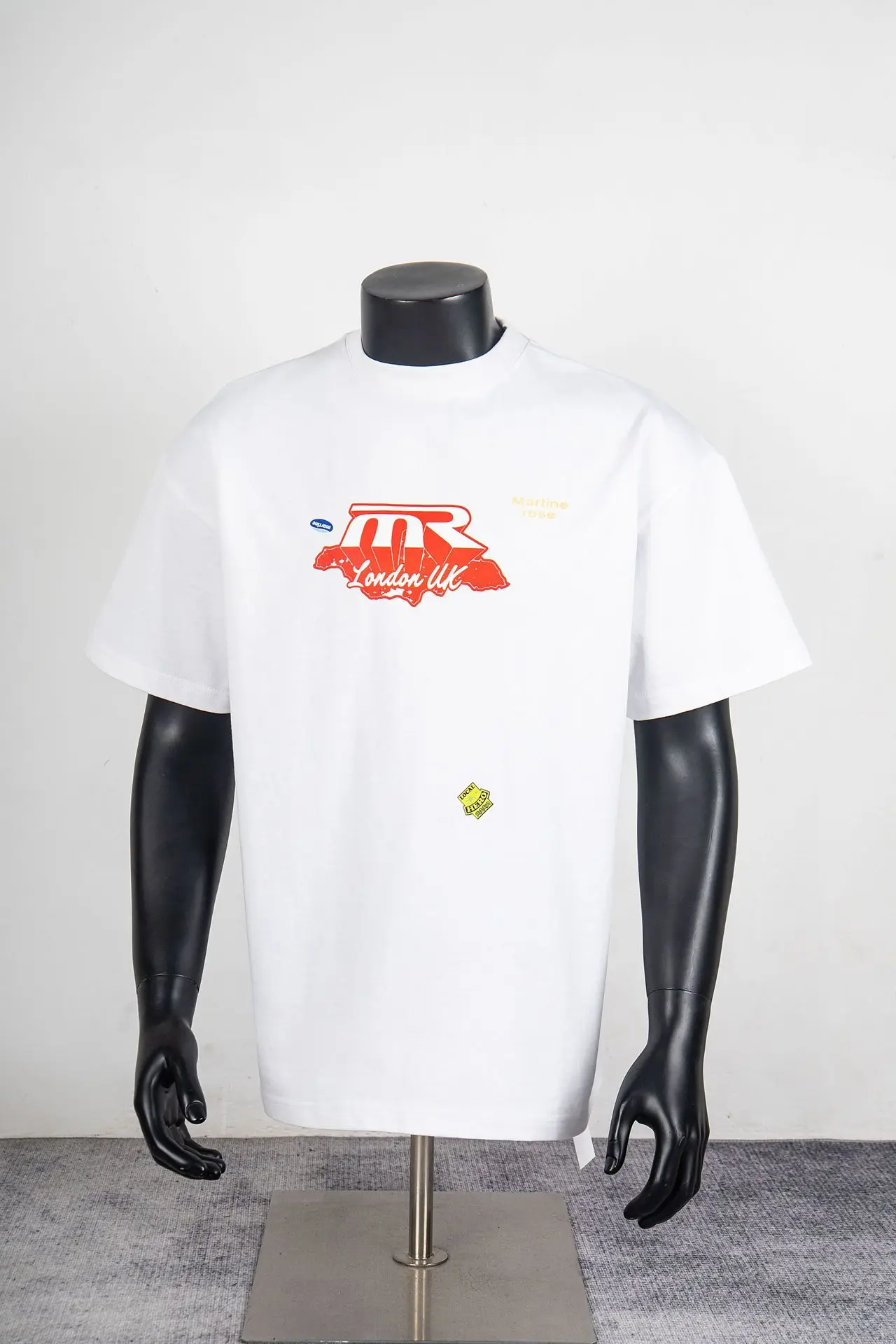 Martine Rose American trendy brand simple MR letter sticker printed logo short-sleeved T-shirt