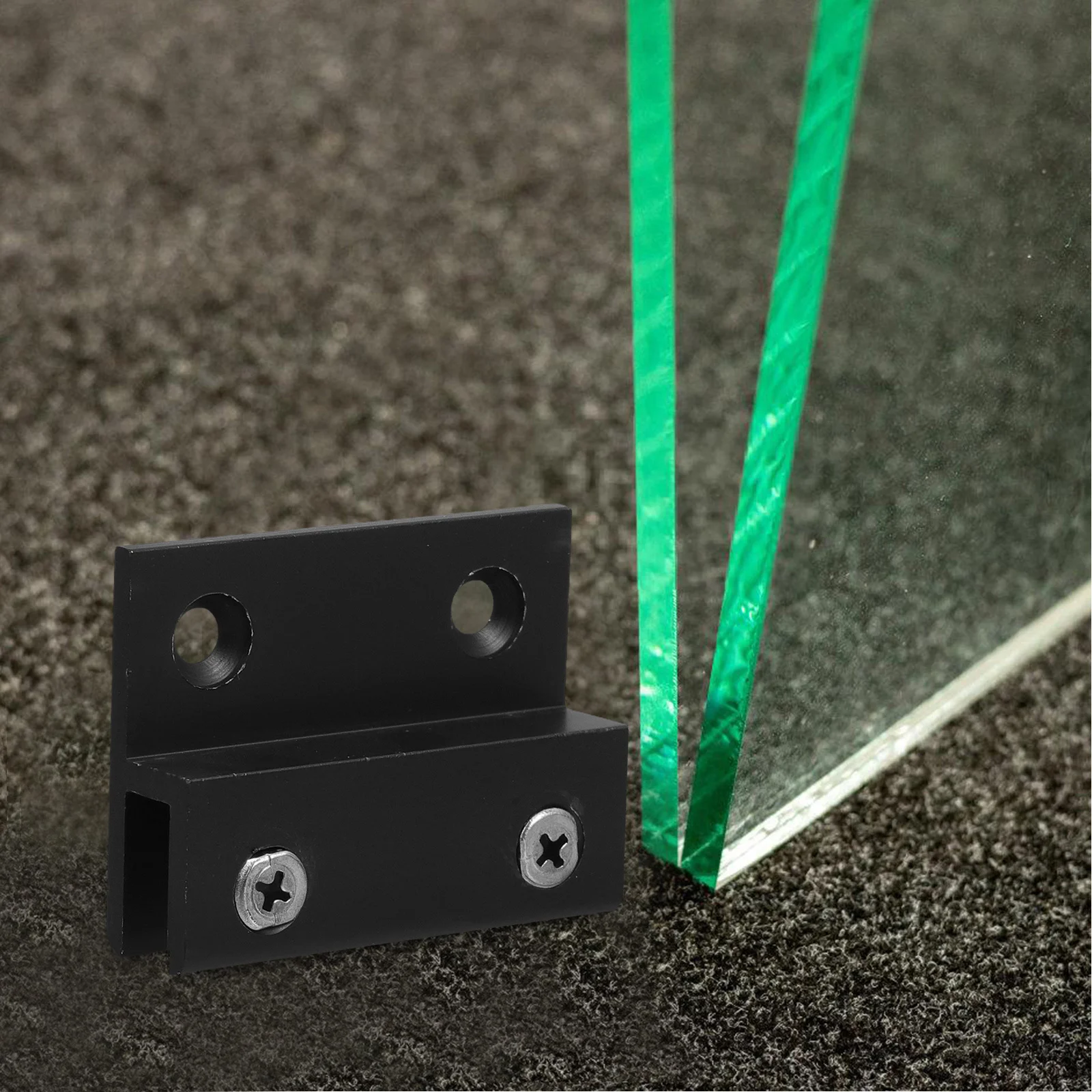 6 szt. Metalowe klipsy mocujące do lusterek, wsporniki do zawieszania na ścianie do półek szklanych, elementy montażowe, uchwyty typu H, wytrzymała konstrukcja