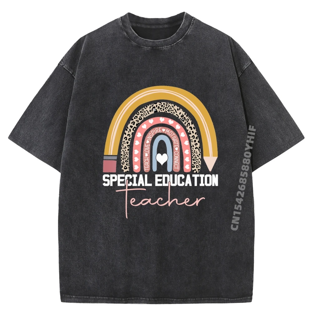 

Outdoor Tops & Tees Retro T Shirt Classic Washed Male T-shirt Man Special Education Teacher Sped Ed Graphic Tees
