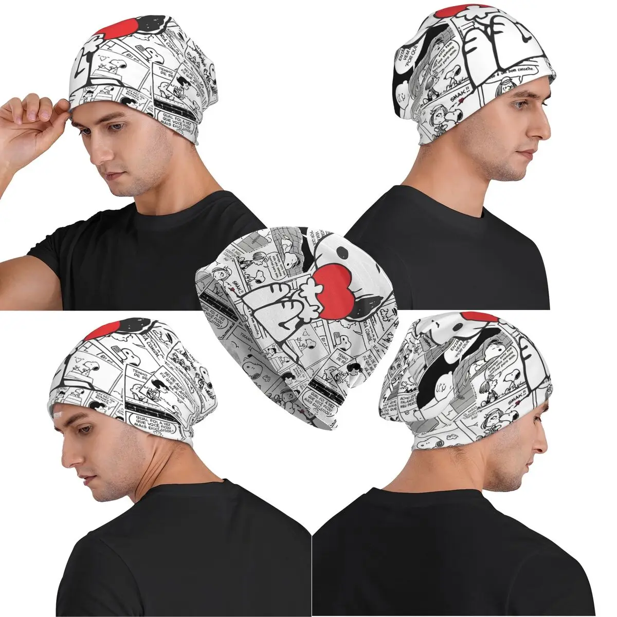 للجنسين سنوبيس الكرتون الكلب الكيماوي قبعة قبعة الزي الشتاء أغطية الرأس بونيه الحياكة القبعات هدية رائعة #4