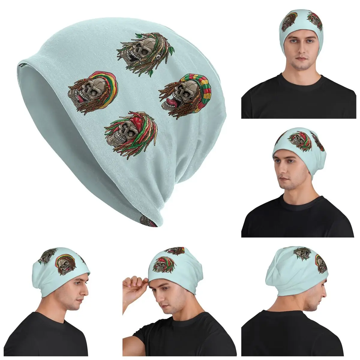 

Ямайка Раста, ямайские мужские и женские шапочки для взрослых, вязаная шапка, теплая шапка в стиле хип-хоп, осенне-зимняя уличная шапка Skullies