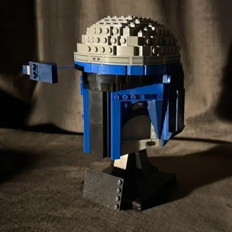 Battle Helmet Model Building Blocks Sets Compatible With Legoed Particles Suitable For Christmas Gifts 75408