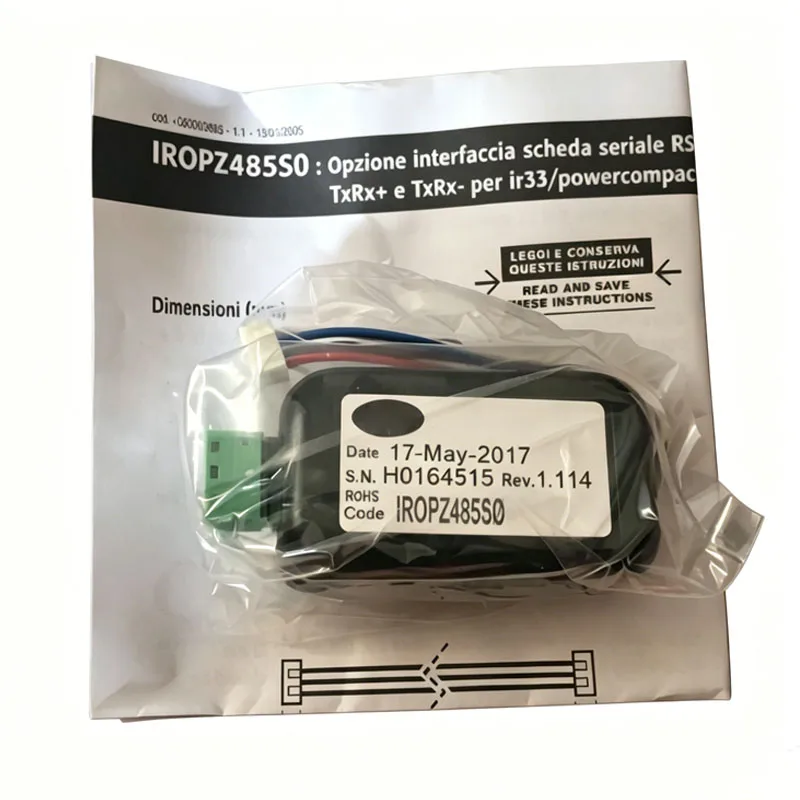 RS485 serial connection card/IR33 temperature controller monitoring card/IROPZ485S0-IROPZ85SO