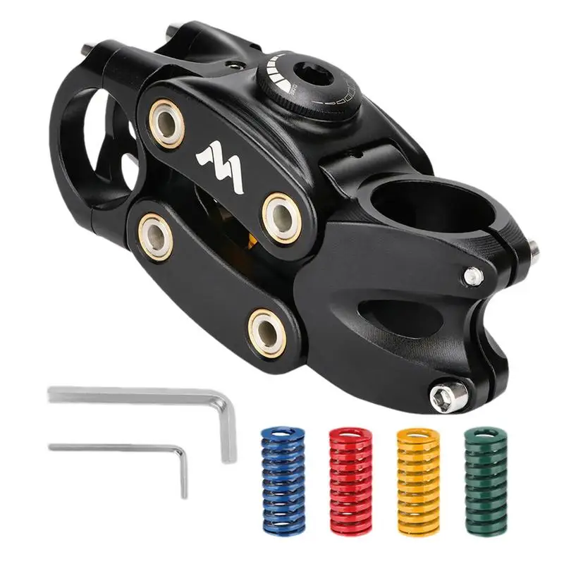 

Gravel Bike Stem Shock Spring Absorber 45mm Height Rise 7 Degree Adjustable Stem Shock-Absorbing Shoulder Comfort Aluminium Allo