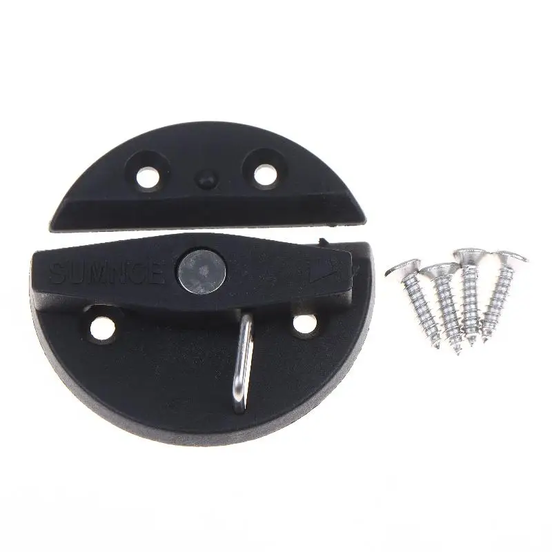 Plastic Hatch Turn Button Lock Boat Cabinet Door Knob Caravan Latch Hatch Locker Trailer RV Toilet Door Round Lock For RV Yacht