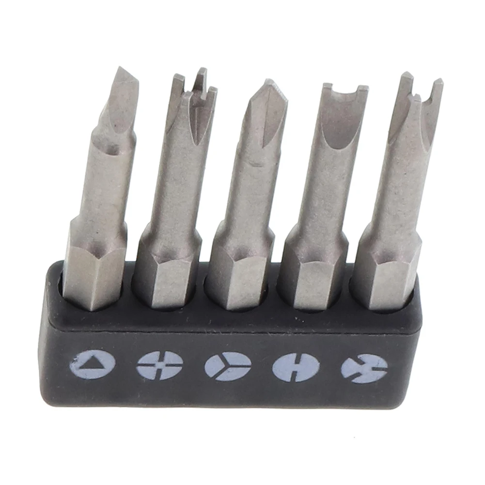 

Bolt Driver Screwdriver Bits Y 1.96Inch 50mm 5pcs Set Grey Inner Cross Screwdriver Screwdriver Bits Bolt Driver