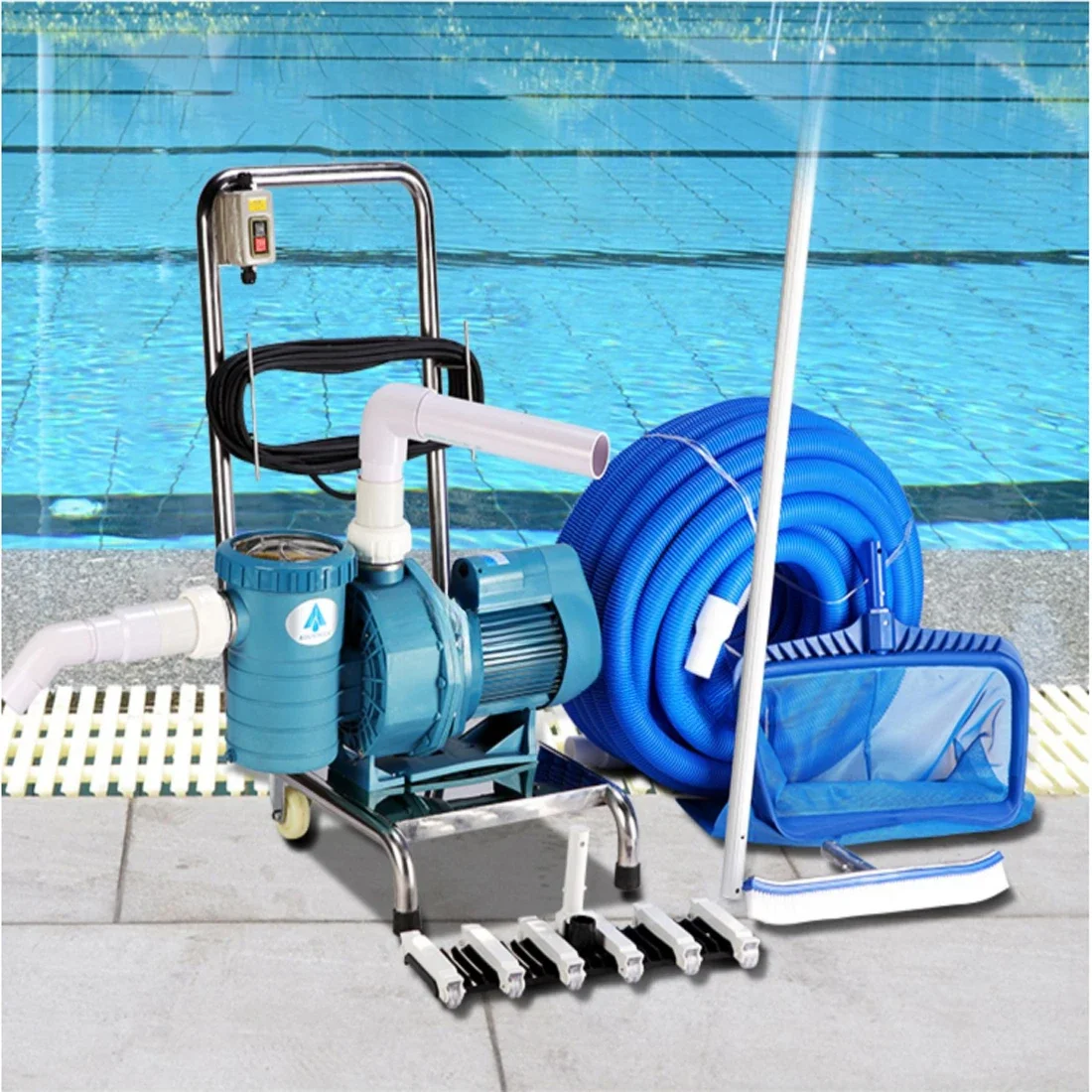 Swimming Pool Suction Machine Water Pump Manual Cleaning Machine Equipment Fish Pond Underwater Vacuum Cleaner