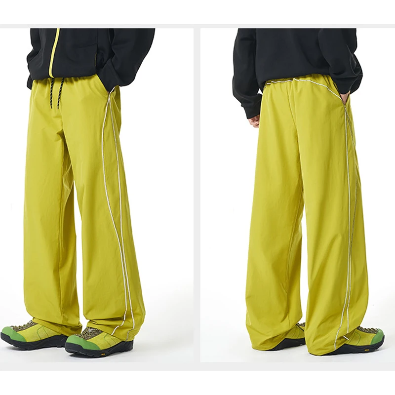 Unisex Quick-Dry Waterproof Cargo Pants – Colorblock Wide-Leg Outdoor Hiking Trousers  Spring & Autumn 2026