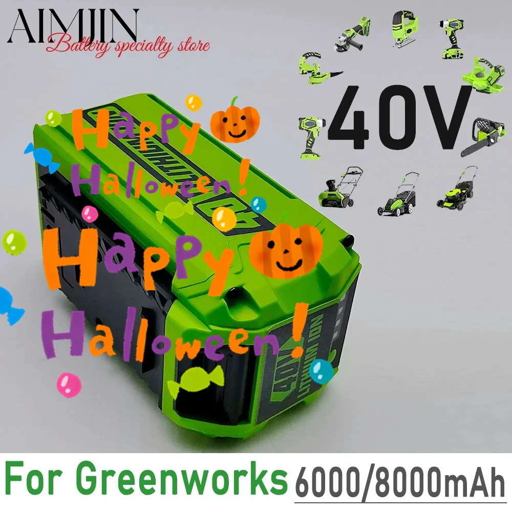 

For Greenworks 40V Batteries 6Ah GreenWorks G-MAX Li-ion Battery Manufacturer Replacement Battery for Lawn Mower Power Tools