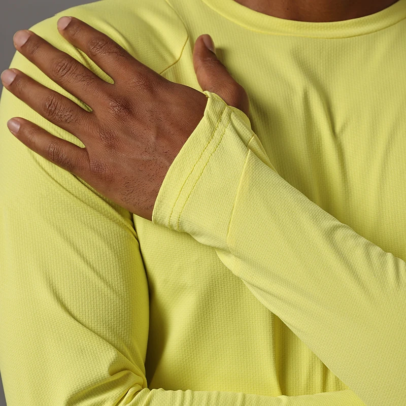 Men's UPF 50+ UV Sun Protection Long Sleeve T-shirt Quick Dry Breathable Sunscreen Anti-Static Hiking Fish Performance Tops