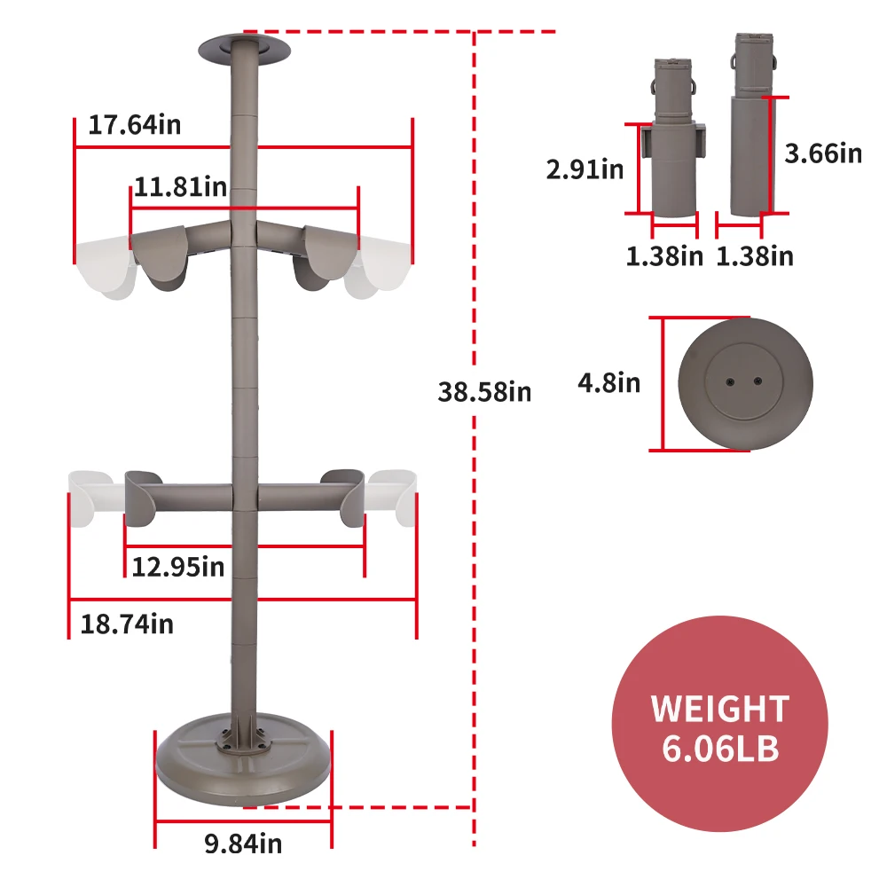 ثلاثي مخلب Warfalcon التكتيكية إنفاذ القانون والعتاد حامل درع للجسم خوذة المعدات عرض لوحة الناقل حامل تجميع