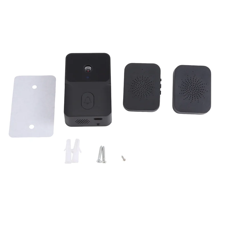 Outdoor High-Definition Camera Anti-Theft Door Bell Set Kit Night Vision Monitor Door Phone Voice