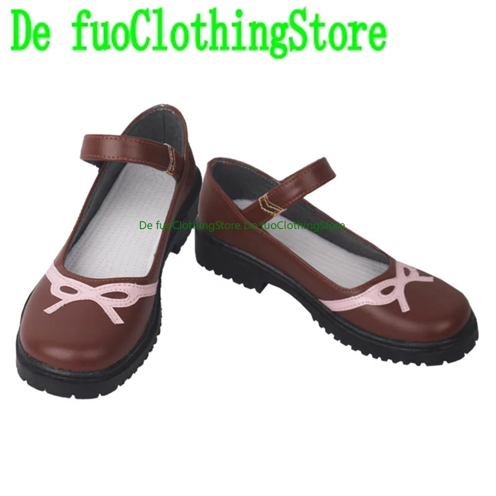 DefuoClothing Genshin Impact Shen He Yun Jin, zapatos de Cosplay, botas, juego de Anime, juego de rol, accesorios para fiesta de Halloween, zapatos, botas