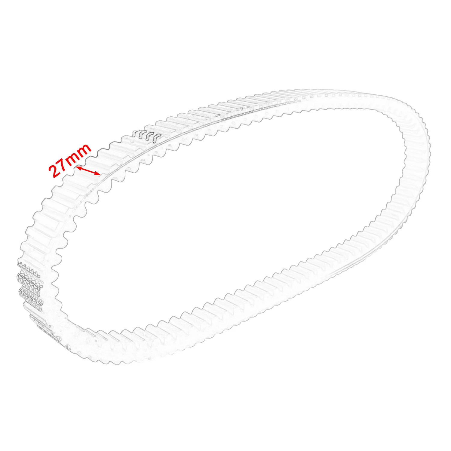 Rubber Scooter Transmission Drive Belt Replacement For BMW 400 C400GT C400X LONCIN VOGE 350T LX-350T LX350T SR4 8395830 Parts