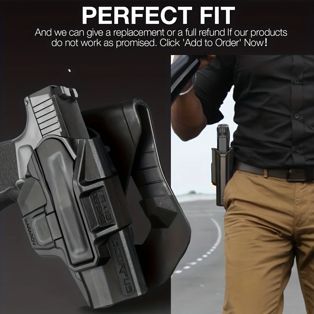 

Adjustable 360-degree rotating G-9 tactical holster Portable quick-access holster Ideal for CS gaming & outdoor hunting Airsoft