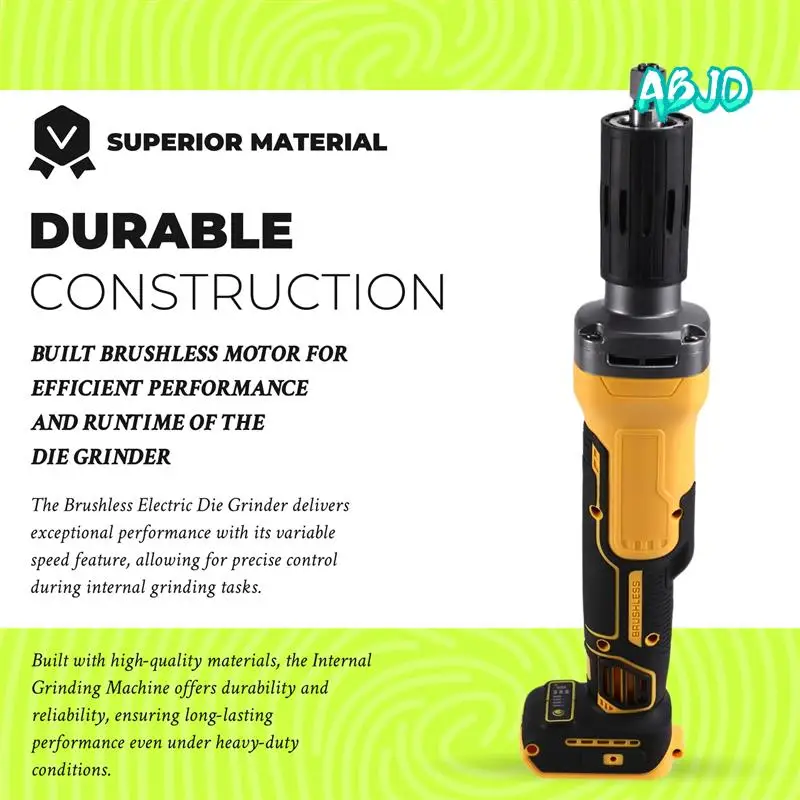 

ABJO-Brushless Electric Die Grinder Variable Speed Internal Grinding Machine Electric Grinder Fordewalt 18V 20V Battery