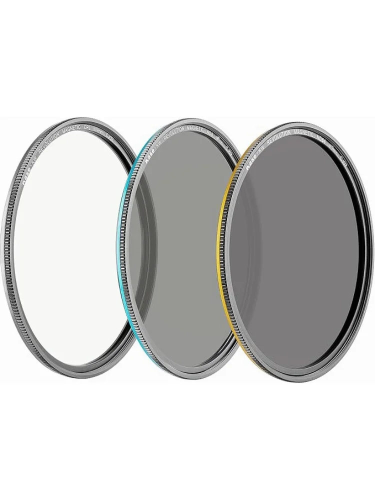 Kase KW Revolution 62mm Entry Filter Kit Magnetic Shockproof Tempered Optical Glass w Color Coded Rings inc CPL ND8 ND64 Lens Ca