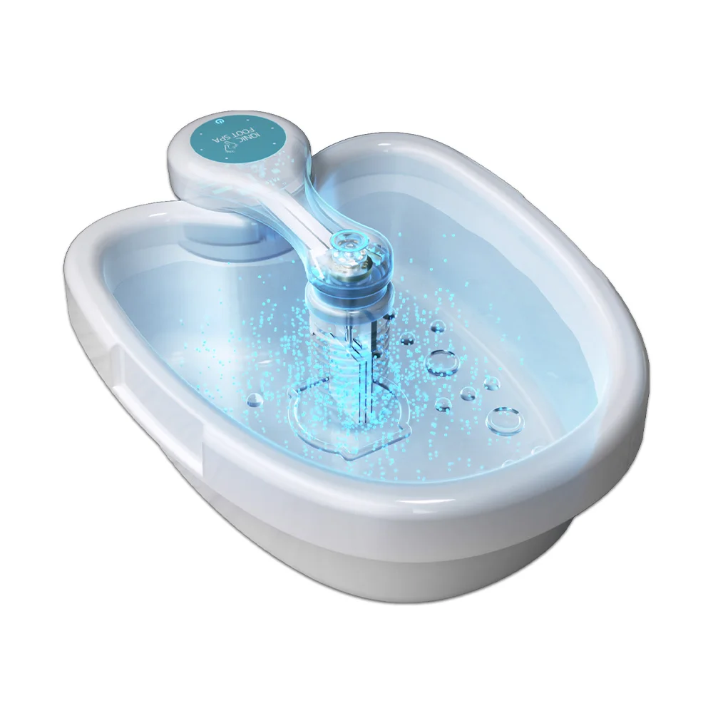 

Ionic Detox Foot Bath Massage Machine with Basin Electric Foot Spa Bath Massager Deep Tissue Clean Vibrant Vibration Care Arrays