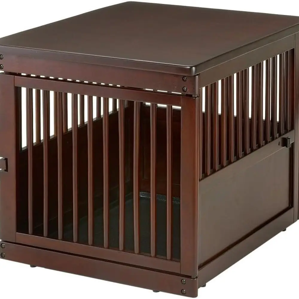 

Приставной столик из деревянного ящика среднего коричневого цвета