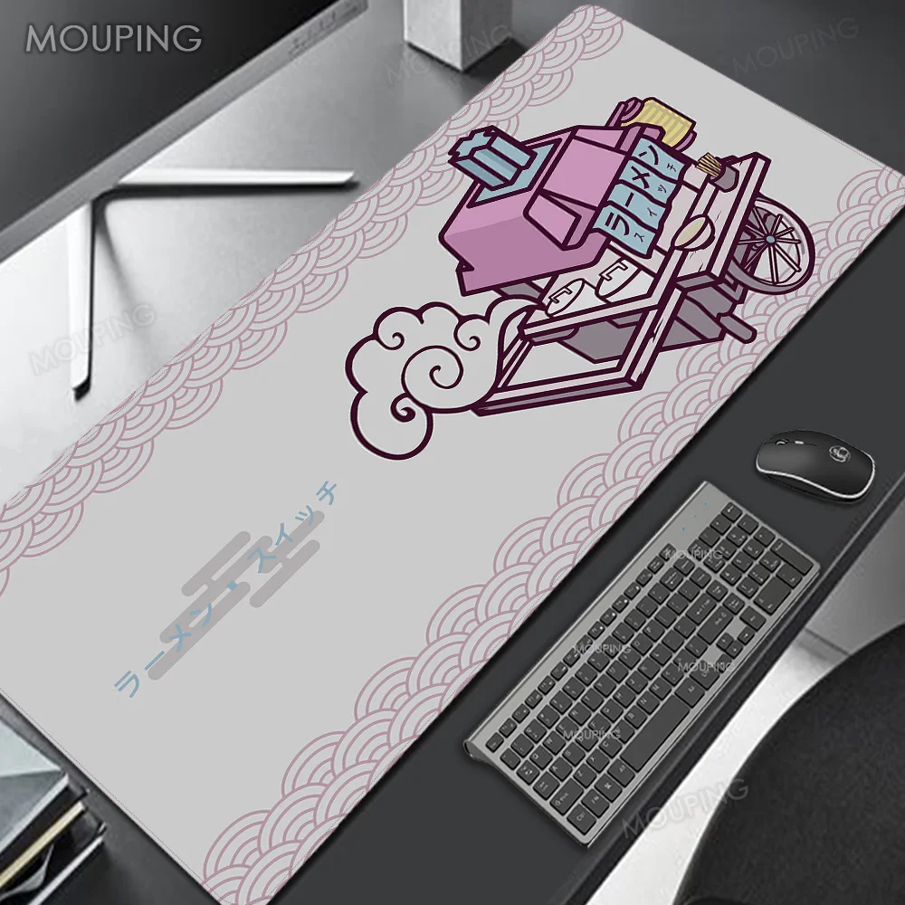 Black Japanese Sushi Box Mouse Pad Gamer Space Style Mousepad Laptop Desk Mat,for Keyboard Computer Gaming Office Accessories
