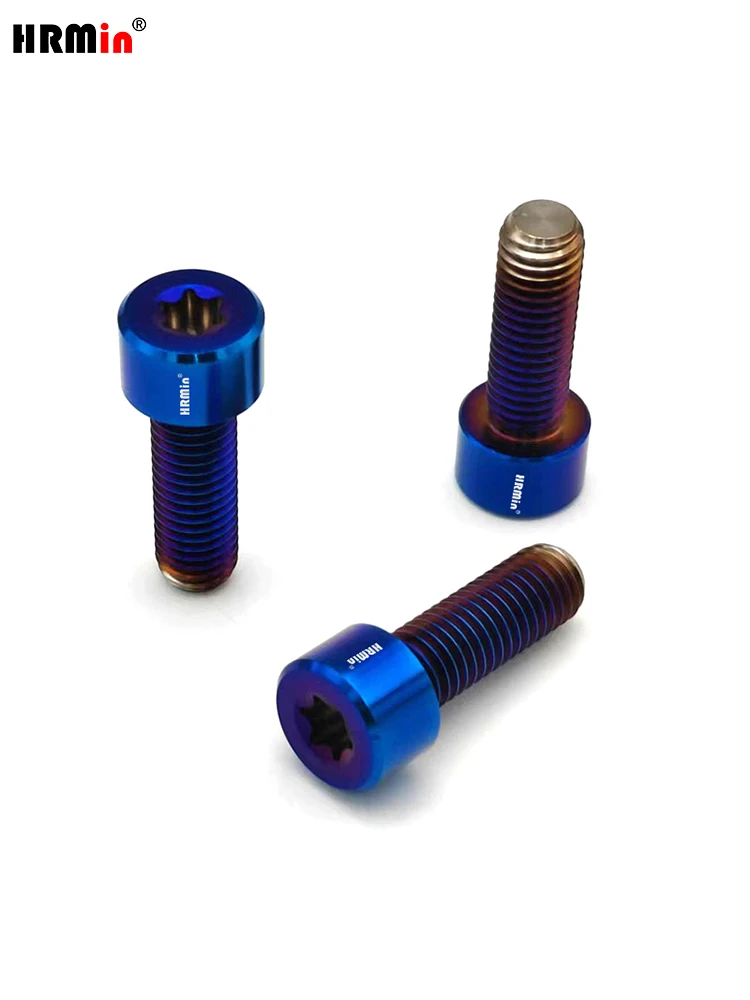 HRmin Gr.5 Titanium Automobile Vehicle Car Split Rim Wheel Hub Assembly Torx Socket Bolt M10x1.5mm