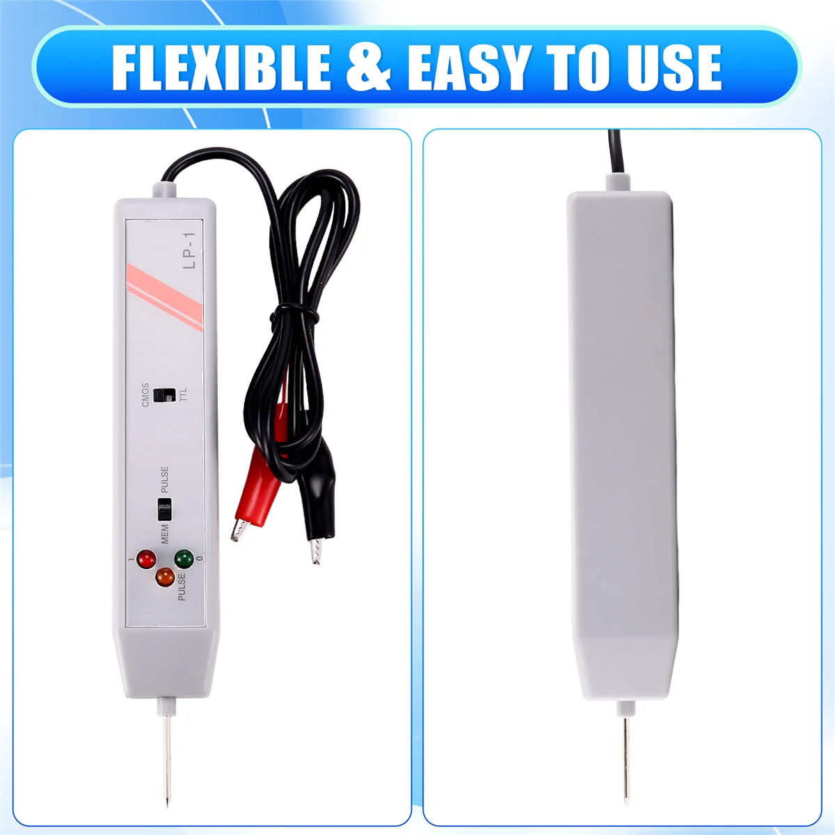 ABAZJ Logic Probe High Frequency Response DTL TTL CMOS Pulse Memory Logic Tester LP-1