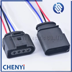 4 Pin 3.5 Waterproof connector 4B0973724 Ignition coil Extension adapter electrical wire plug 1J0973724 With harness 1J0 973 724