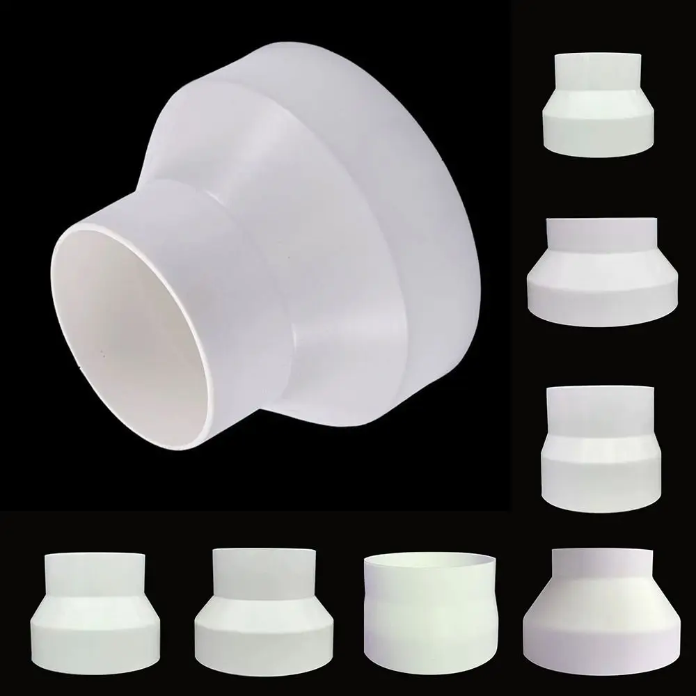ABS Hardware Adapter Variable Diameter Pipe Exhaust Pipe Reducer Adapter Ducting Connector Ventilation Pipe Fittings