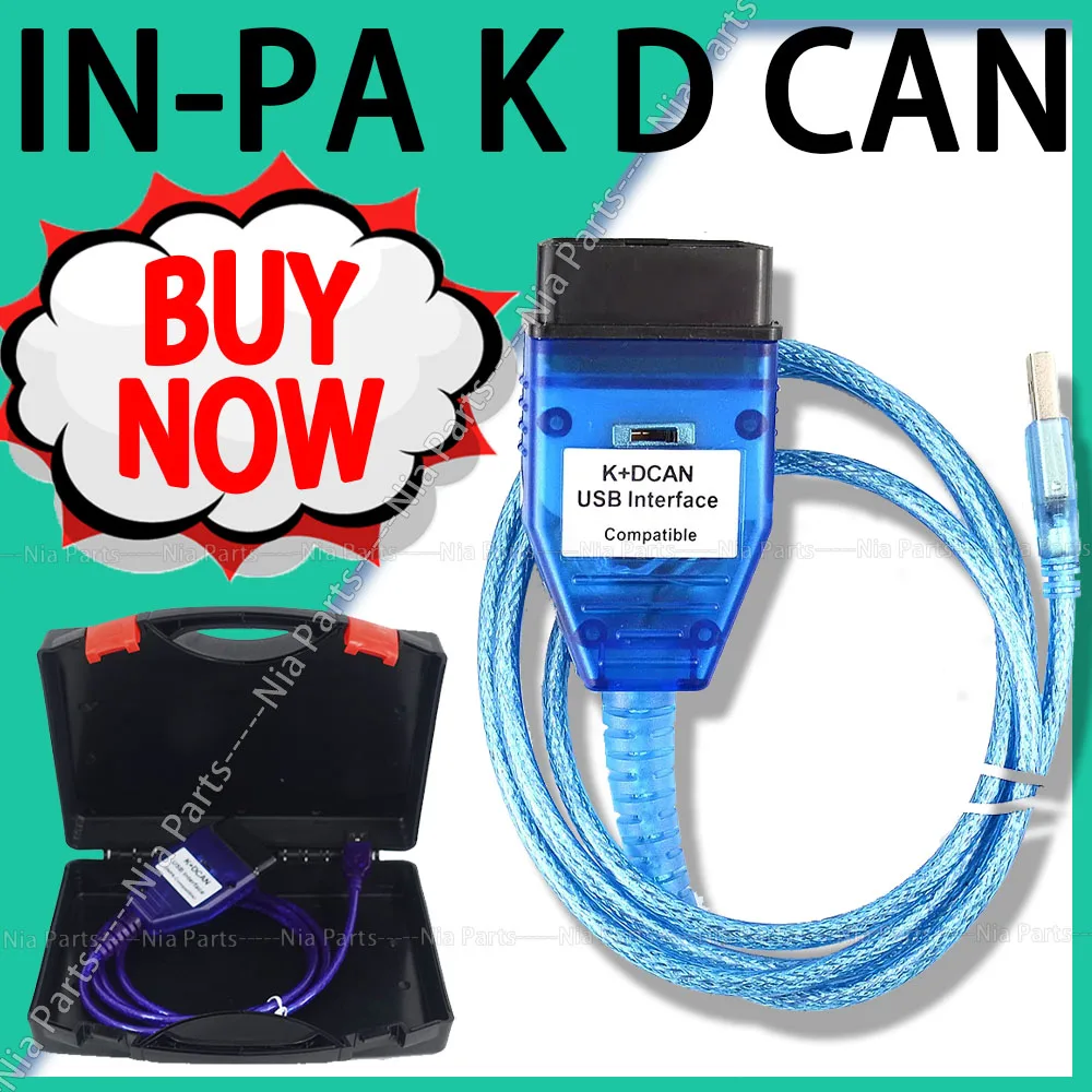 

IN-PA B-MW KDCAN Switch scanner automotriz Cable USB interface inp-a B-MW FTDI Chip OBD2 Diagnostic Scanner FT232RL Ediabas auto