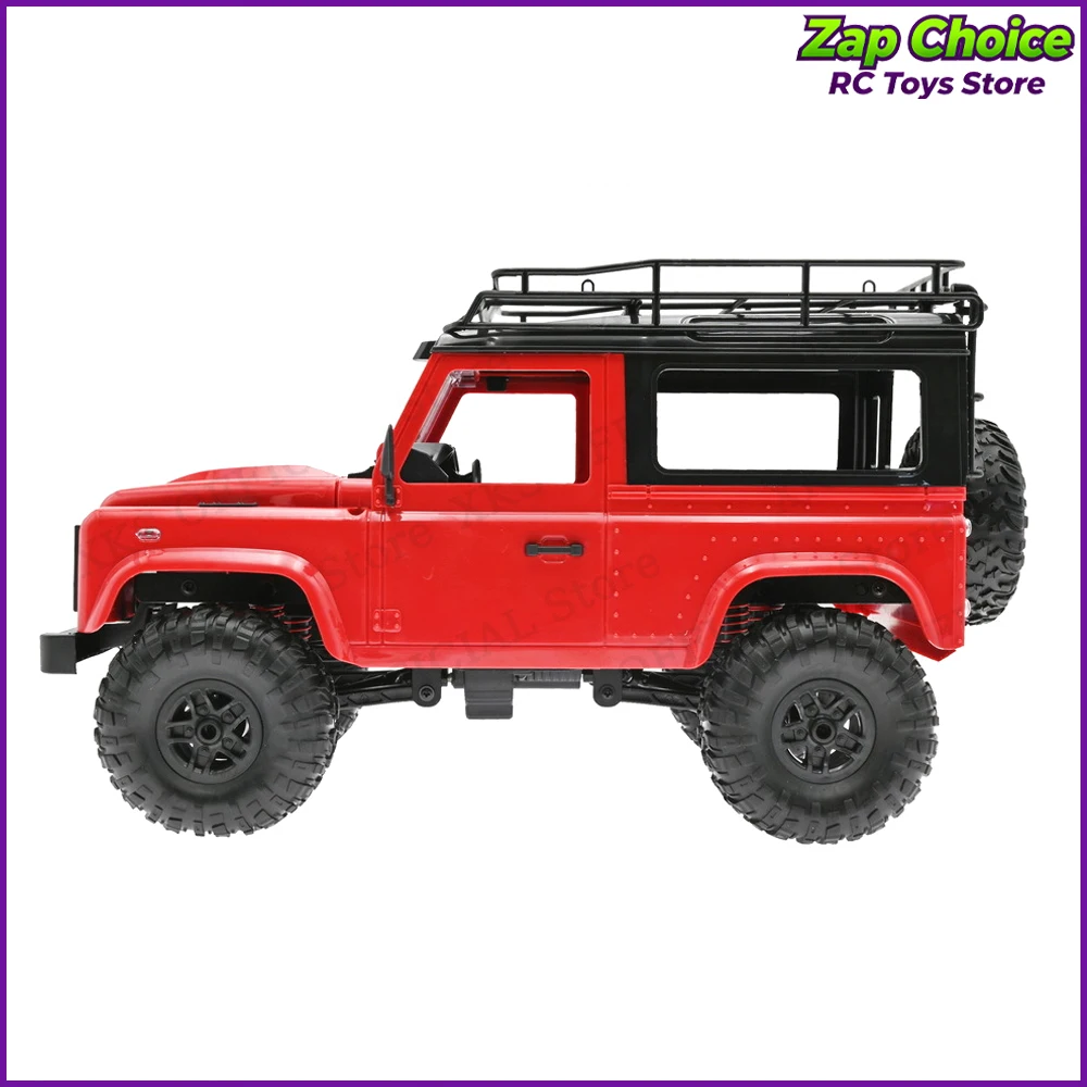 Mangniu MN90 1/12 D90 4WD coche eléctrico RC 2,4G luces LED de trabajo neumáticos antideslizantes camión todoterreno juguete para regalo para niño adulto