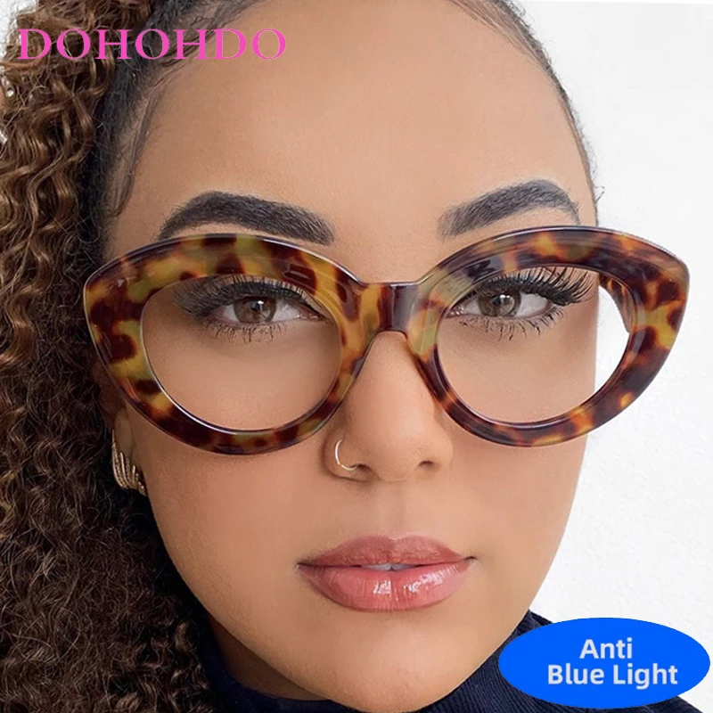 

Vintage Designers Oversized Cat Eye Blue Light Blocking Glasses Women Men Optical Spectacle Protection Eyeglasses Lentes Очки