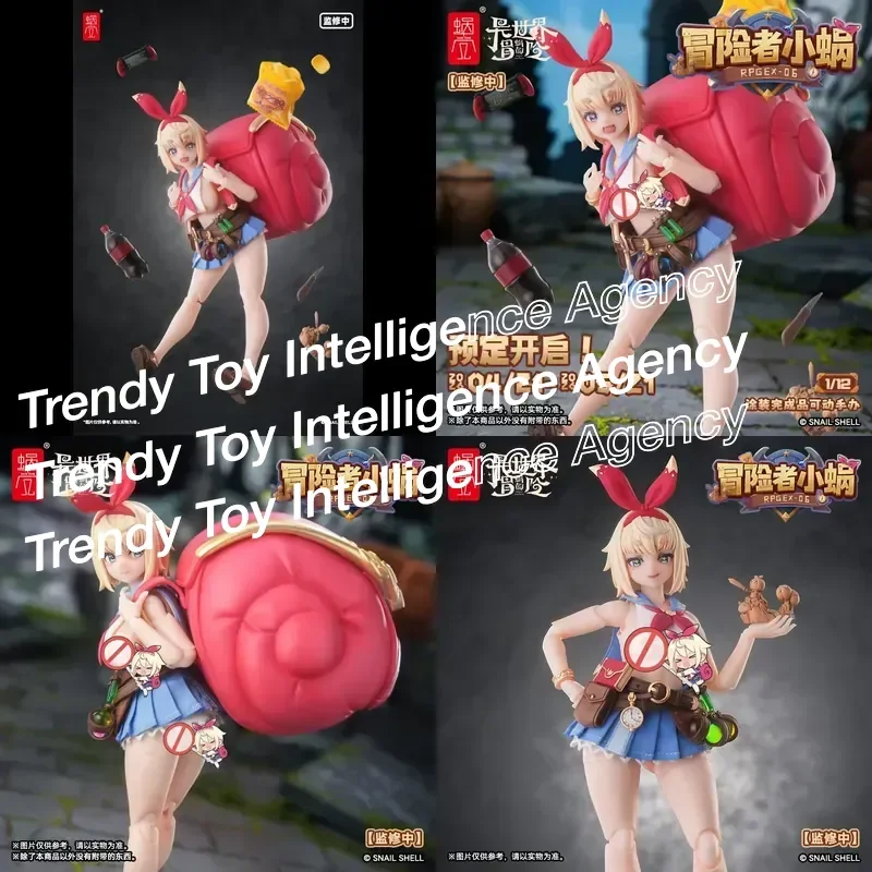 for RPGEX-06 Adventurer Snail 1/12 Scale Painted Movable Action Figure Collectible Model Toy Gift