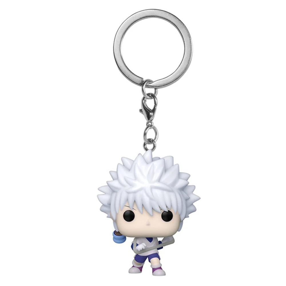 Anime japonés Hunter Pocket Killua Zoldyck figura modelo llavero de juguete